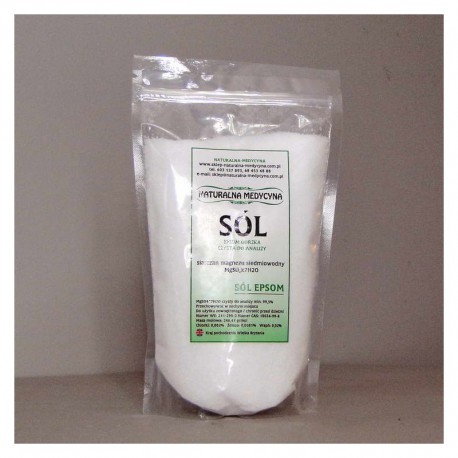 Sól Gorzka Epsom siarczan magnezu siedmiowodny MgSO4 x 7H2O sól angielska CZDA czysta do analizy 1kg