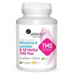 Witamina B-50  Methyl TMG PLUS 100 kaps. Aliness metylokobalamina fermented Trimetyloglicyna TMG