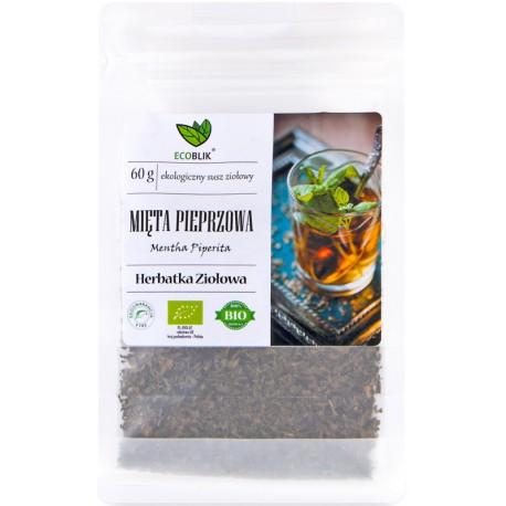 Mięta pieprzowa 60g EcoBlik herbatka ziołowa ekologiczna mentha piperita