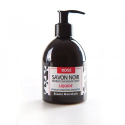 Czarne mydło w żelu - Savon Noir - z olejem różanym 250ml Beaute Marrakech