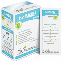 bio Magnez 300mg 30 saszetek bioFarmacja cytrynian magnezu z Morza Martwego