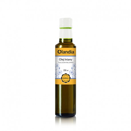 Olej lniany 250 ml Olandia kwasy tłuszczowe Omega-3 ALA