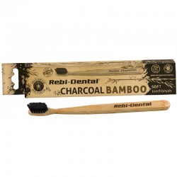 Szczoteczka do zębów Premium Soft z ekologicznie czystego bambusa M62 Rebi-Dental Charcoal Bamboo