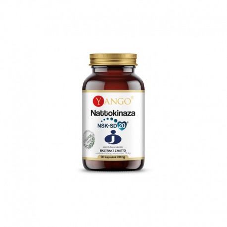 Nattokinaza - NSK-SD 20® 30 kapsułek Yango natto Bacillus subtilis