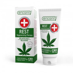 Krem konopny Rest 150ml relaksujący Encann Hemp cream kannabidiol 300mg CBD Cannabis Sativa Seed Oil