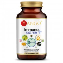 Immuno System+ 120 kaps. Yango M-GARD® beta-1,3/1,6-D-glukan Traganek Cynk Selen