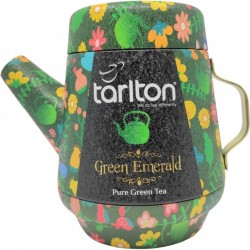 Herbata Zielona Green Emerald 100g herbata zielona klasyczna bez dodatków w dzbanku aluminiowym Tarlton