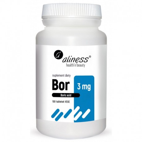 Bor 3 mg kwas borowy 100 tabletek Aliness Boric acid