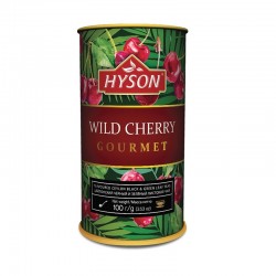 Herbata czarna + zielona Dzika Wiśnia 100g Hyson Wild Cherry z dodatkiem wiśni truskawki hibiskusa
