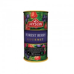 Herbata zielona z owocami leśnymi 100g Hyson Forest Berry z dodatkiem suszonych owoców leśnych jagody truskawki