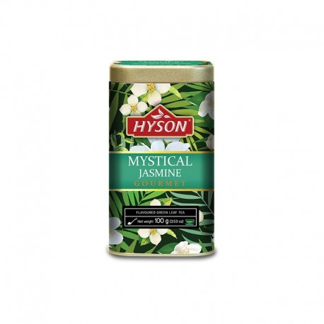 Herbata zielona z jaśminem 100g Hyson Mystical Jasmine Gourmet pąki płatki jaśminu
