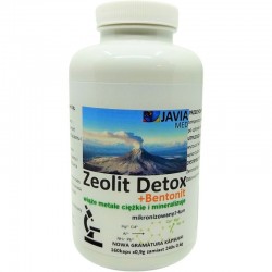 Zeolit Detox + Bentonit 160 kaps. Aktywny klinopytolit