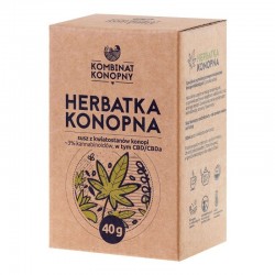 Herbatka konopna 40g Kombinat Konopny kannabinoidy CBD CBDA Cannabis sativa