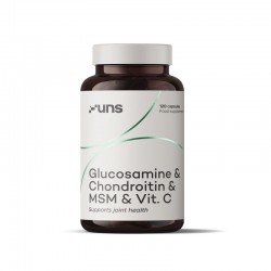 Glukosamine & Chondroitin & MSM & Vit. C  120 kaps. UNS glukozamina chondroityna Dimetylosulfon MSM kwas L-askorbinowy