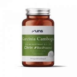 Garcinia Cambogia 550mg 90 kaps. UNS Citrin BioPerine kwas hydroksycytrynowy (HCA)