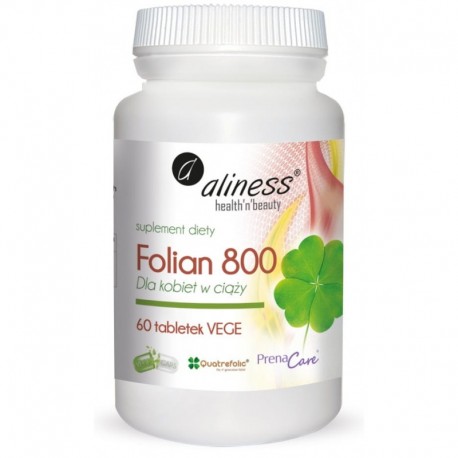 Folian 800 dla kobiet w ciąży 800mcg 60 tabl. Aliness
