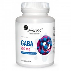 GABA 100 tabl. Aliness kwas gamma-aminomasłowy Gamma aminobutyric acid