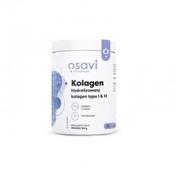 Kolagen hydrolizowany typu I & III 300g Osavi aminokwasy glicyna prolina hydroksyprolina peptydy kolagenowe