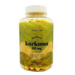 Kurkuma 240 kaps. Pure Lab Aura Herbals ostryż długi Curcuma longa L.