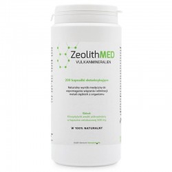 ZeolithMED 200 kaps. Ultradrobny Wyrób Medyczny CE0477 Proszek Detoksykujący Organizm z Metali Ciężkich Mikronizowany Zeolit